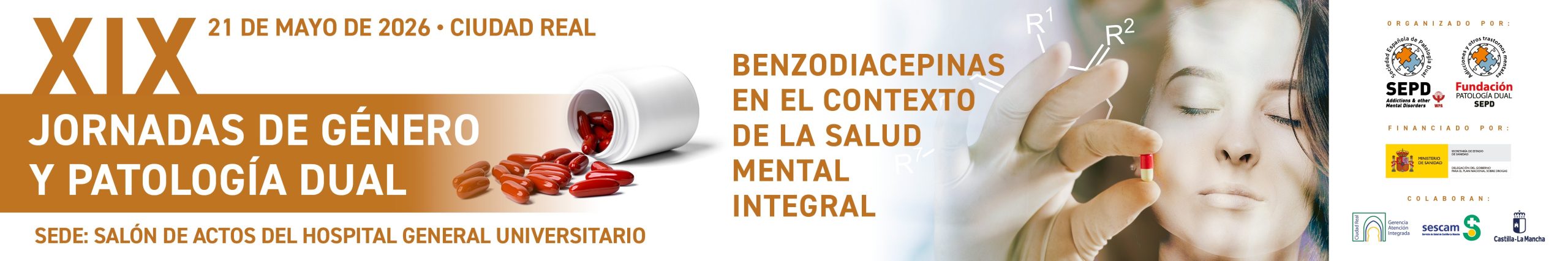 XIX Jornadas de Genero y Patología Dual. Ciudad Real 21 de mayo de 2026
